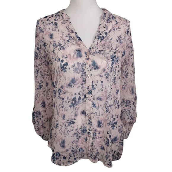 KUT FROM THE KLOTH LAVENDER FLORAL JASMINE BLOUSE SZ.M EUC. - Picture 2 of 8